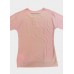 Airfield - SHP-652 Shirt Roze T-shirt vooraan grijs zilver print