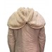 Airfield - Fun Coat Mantel off-white half lang omkeerbaar fake fur