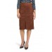 Betty Barclay - 9376 1178 Bruine rechte rok suéde-look.