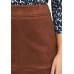 Betty Barclay - 9376 1178 Bruine rechte rok suéde-look.