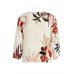 Betty Barclay - 5105 2729 Beige pull bloemenprint rood beige zwart