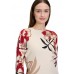 Betty Barclay - 5105 2729 Beige pull bloemenprint rood beige zwart