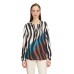 Betty barclay - 8735 2863 Bloes zebra print zwart ecru bruin en blauw.