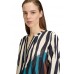 Betty barclay - 8735 2863 Bloes zebra print zwart ecru bruin en blauw.