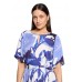 Betty Barclay - 1880 1875 Half lang luchtig kleed blauw wit print. Betty Barclay - 1880 1875 Half lang luchtig kleed blauw wit print.