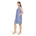 Betty Barclay - 1889 1965 Luchtig linnen kleed blauw wit print. Betty Barclay - 1889 1965 Luchtig linnen kleed blauw wit print.