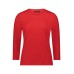 Betty Barclay - 2780 1863 Rode T-Shirt in relief  3/4 mouwen.