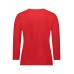 Betty Barclay - 2780 1863 Rode T-Shirt in relief  3/4 mouwen.
