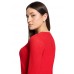 Betty Barclay - 2780 1863 Rode T-Shirt in relief  3/4 mouwen.