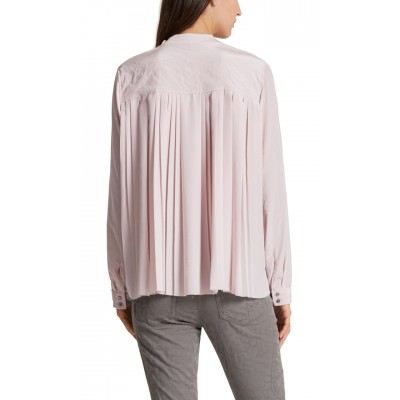 Marccain Sports - JS 5503 W76  blouseseshirt roze met plissé 