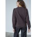 Sister Point - New Peva-puff - Bruine elegante sweater pofmouwen.