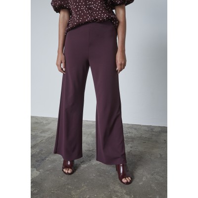 Sister Point - Glut-pa.a deep bordeaux wijde broek stretch