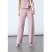 Sister Point - Glut-pa - Mauve - roze wijde stretch broek.