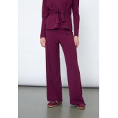 Sister Point - Glut-pa.a wijde bordeaux broek stretch.