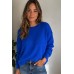 Mika elles - 2225-Blu Losse pull ronde hals. Mika elles - 2225-Blu Losse pull ronde hals.