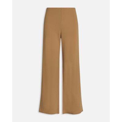 Sister Point - Glut-pa.a-Caramel kleur wijde stretch broek.