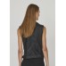 Sister Point - Daza-ve zwarte bodywarmer in mooi nep-leer.