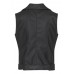 Sister Point - Daza-ve zwarte bodywarmer in mooi nep-leer.