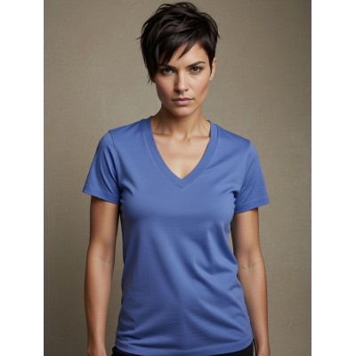 Sister Point - Pidan-SS Basis T-shirt korte mouw V-hals Cobalt blauw. Sister Point - Pidan-SS Basis T-shirt korte mouw V-hals Cobalt blauw.
