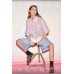 Sister Point - Edna-Sh -  Losse bloes roze blauw streeptje 