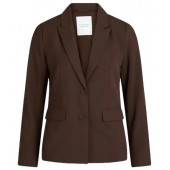 Sister Point - Vagna-slim.bl Bruine getailleerde blazer.