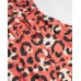 Ted Baker - isbeil - Maxi-dress koraal zwart roze animalprint