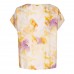 Xandres - Hozanne Losse bloes tie dye print beige geel lila.