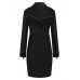 Ana Alcazar - 048082-2972 Zwart kleed met friedels