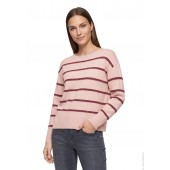 Betty Barclay - 5494 2033 4948 - Roze pull met bordeaux strepen