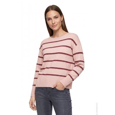 Betty Barclay - 5494 2033 4948 - Roze pull met bordeaux strepen Betty Barclay - 5494 2033 4948 - Roze pull met bordeaux strepen