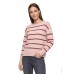 Betty Barclay - 5494 2033 4948 - Roze pull met bordeaux strepen Betty Barclay - 5494 2033 4948 - Roze pull met bordeaux strepen