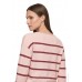 Betty Barclay - 5494 2033 4948 - Roze pull met bordeaux strepen Betty Barclay - 5494 2033 4948 - Roze pull met bordeaux strepen