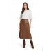 Betty Barclay - 9306 2738 Half lange rok cognac immitaite leer. Betty Barclay - 9306 2738 Half lange rok cognac immitaite leer.
