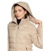 Betty Barclay - 7114 1515 beige half lange jas met kap.
