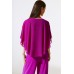 Joseph Ribkoff - 243707 Luchtige fuchsia bloes met strassjes