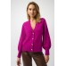 Joseph Ribkoff - 253906 Gilet in fuchsia pofmouwen. Joseph Ribkoff - 253906 Gilet in fuchsia pofmouwen.