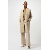 Joseph Ribkoff - 253955 Zachte beige stretch mantel.