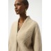 Joseph Ribkoff - 253955 Zachte beige stretch mantel.