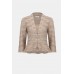 Joseph Ribkoff - 254732 Twinset beige geribbelde structuur.