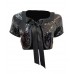 Joseph Ribkoff - 82281 Kort zwart vestje met pailletten