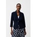 Joseph Ribkoff - 261173 Donker blauwe basis blazer 1 knop.