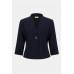 Joseph Ribkoff - 261173 Donker blauwe basis blazer 1 knop.