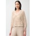 Joseph Ribkoff - 261925 Pull beige met gaatjes structuur. Joseph Ribkoff - 261925 Pull beige met gaatjes structuur.