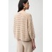 Joseph Ribkoff - 261925 Pull beige met gaatjes structuur. Joseph Ribkoff - 261925 Pull beige met gaatjes structuur.
