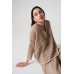 Joseph Ribkoff - 261925 Pull beige met gaatjes structuur. Joseph Ribkoff - 261925 Pull beige met gaatjes structuur.