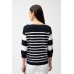 Joseph Ribkoff - 261963 Pull boothals met wit blauwe strepen.