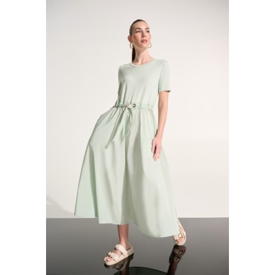 Joseph Ribkoff - 262627 half lang kleed in pistache groen.
