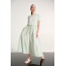 Joseph Ribkoff - 262627 half lang kleed in pistache groen.