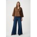 Joseph Ribkoff - 263000 Los Camel jasje in daim look. Joseph Ribkoff - 263000 Los Camel jasje in daim look.