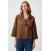 Joseph Ribkoff - 263000 Los Camel jasje in daim look. Joseph Ribkoff - 263000 Los Camel jasje in daim look.